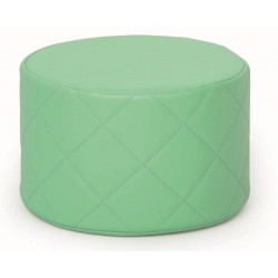 Pouf trapuntato verde