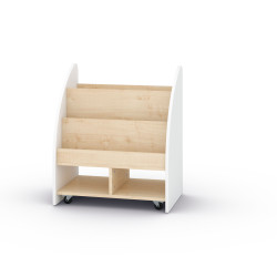 Libreria con fianchi bianchi