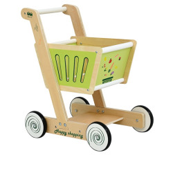 Carrello spesa in legno