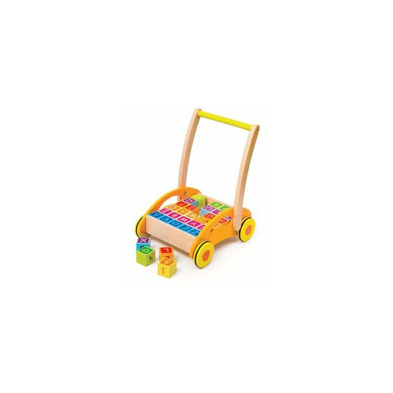 Carrello con blocchi.