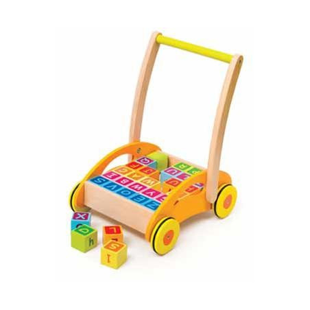 Carrello con blocchi.