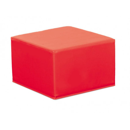 Pouf quadrato nido - rosso.