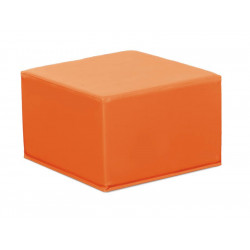 Pouf quadrato nido - arancio.