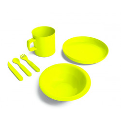 Set stoviglie completo - giallo.